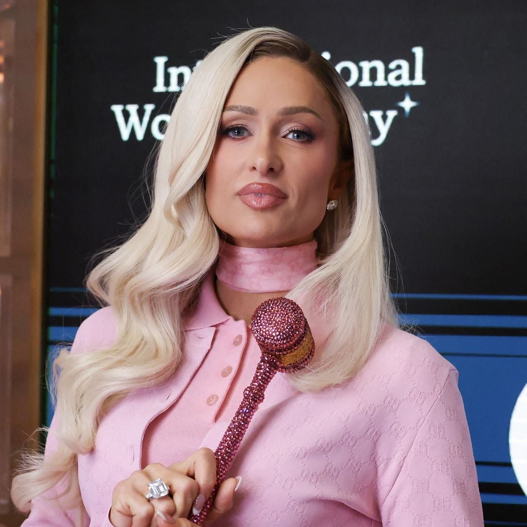 Paris Hilton bei der Schlussglocke der New York Stock Exchange zum International Women’s Day in New York, März 2026