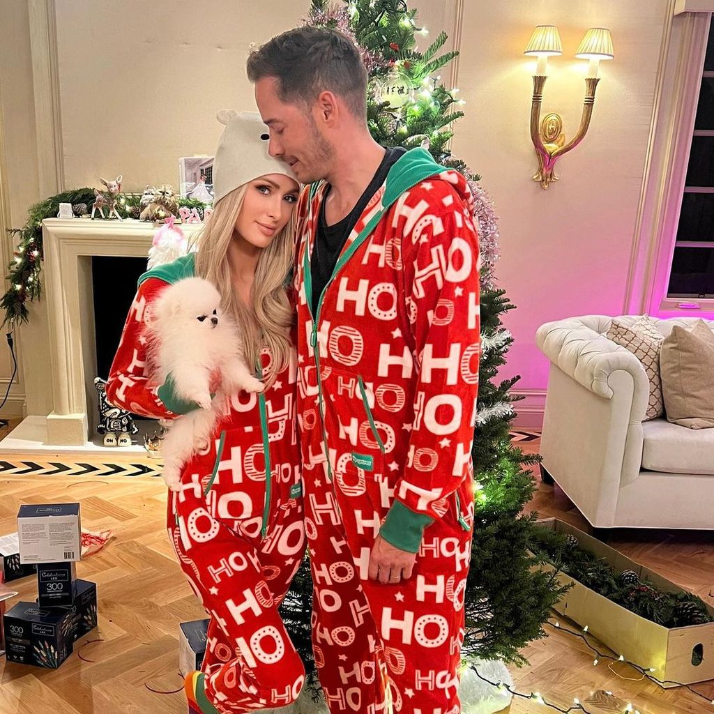 Paris Hilton und Carter Reum, Weihnachten 2022