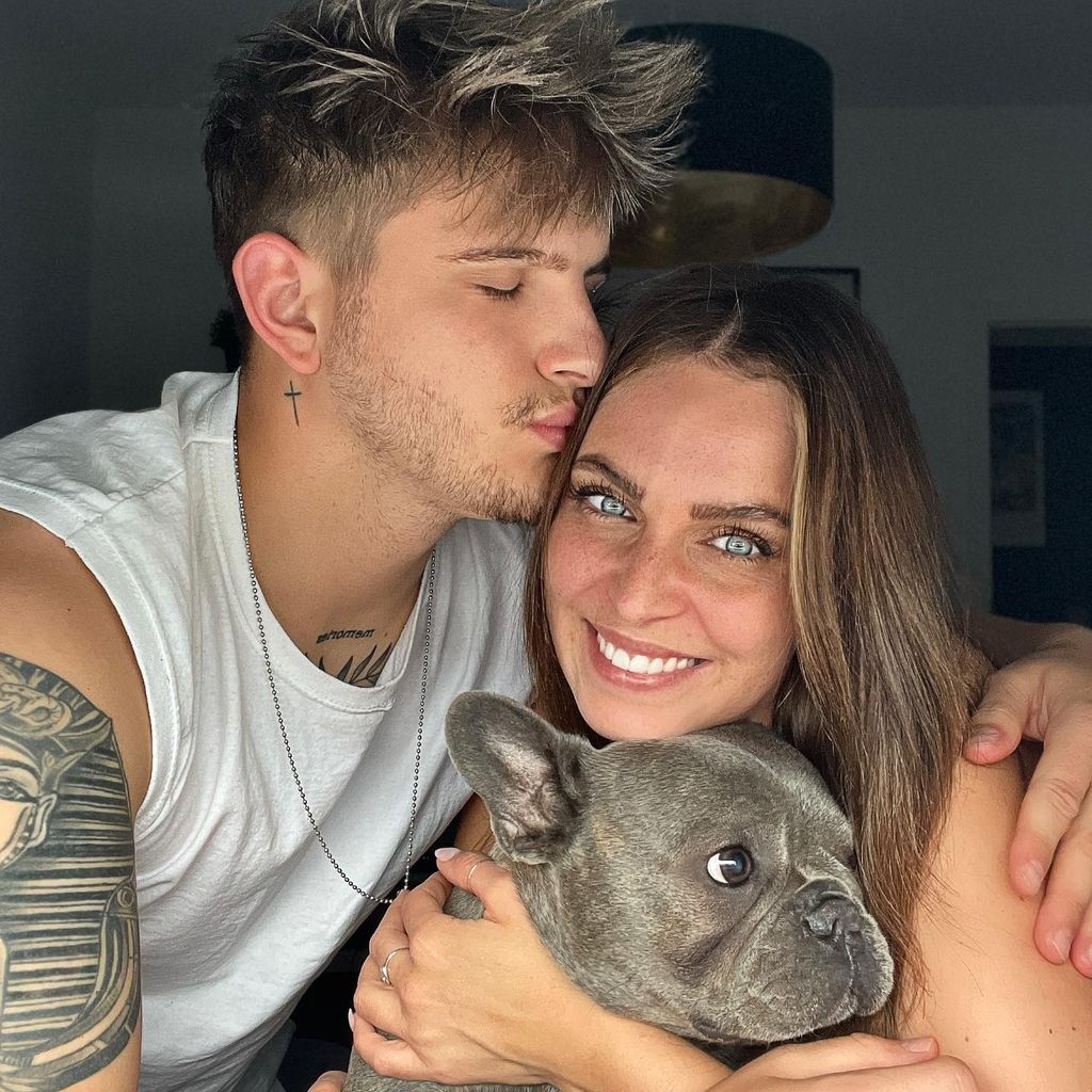 Pascal Zadow, Luise-Isabella Matejczyk und ihr Hund