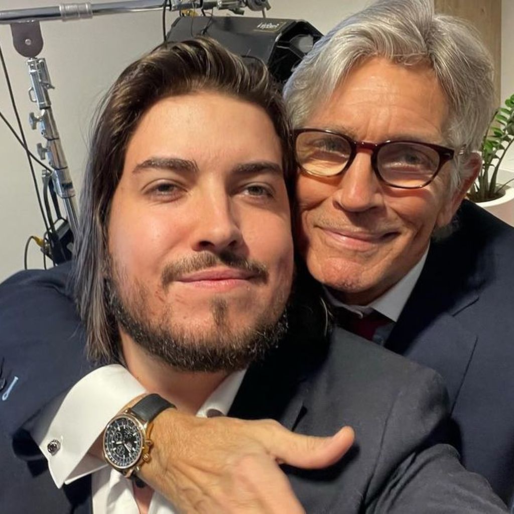 Pat Wind gemeinsam mit Eric Roberts, Schauspielkollegen