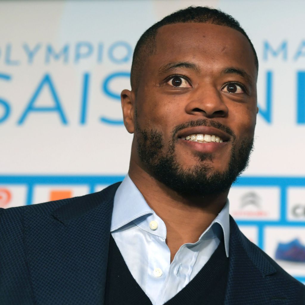 Patrice Evra bei einer Pressekonferenz
