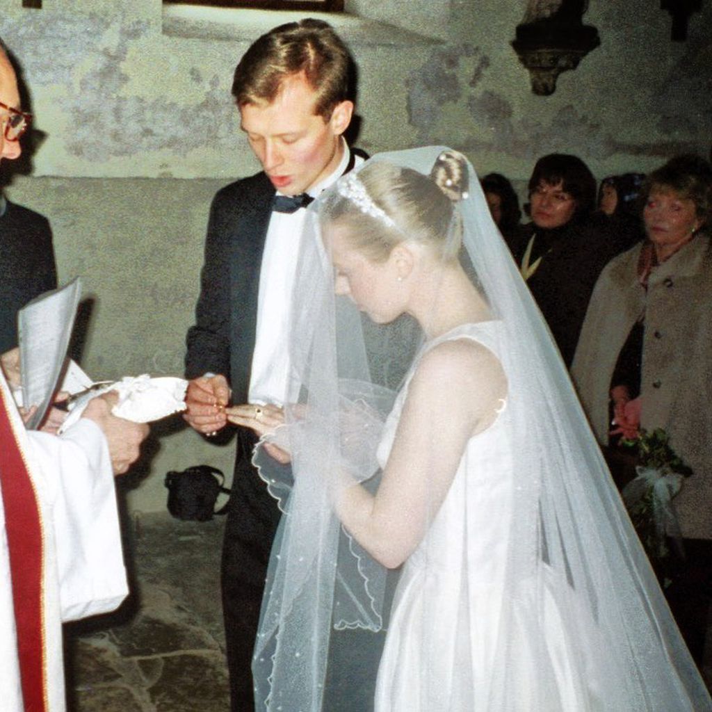 Patricia Kelly und ihr Mann Denis Sawinkin bei ihrer Hochzeit 2001