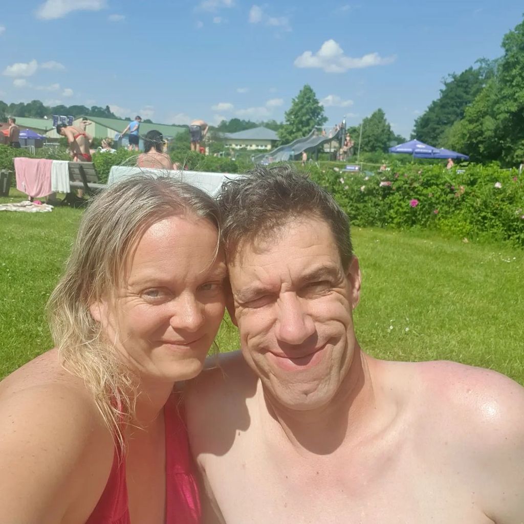 Patricia und Jörg im Freibad 2023