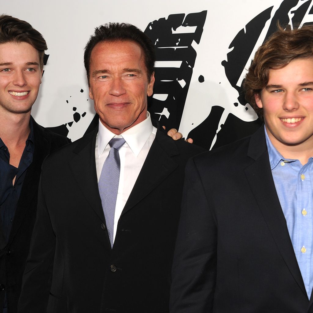 Patrick, Arnold und Christopher Schwarzenegger im Januar 2013