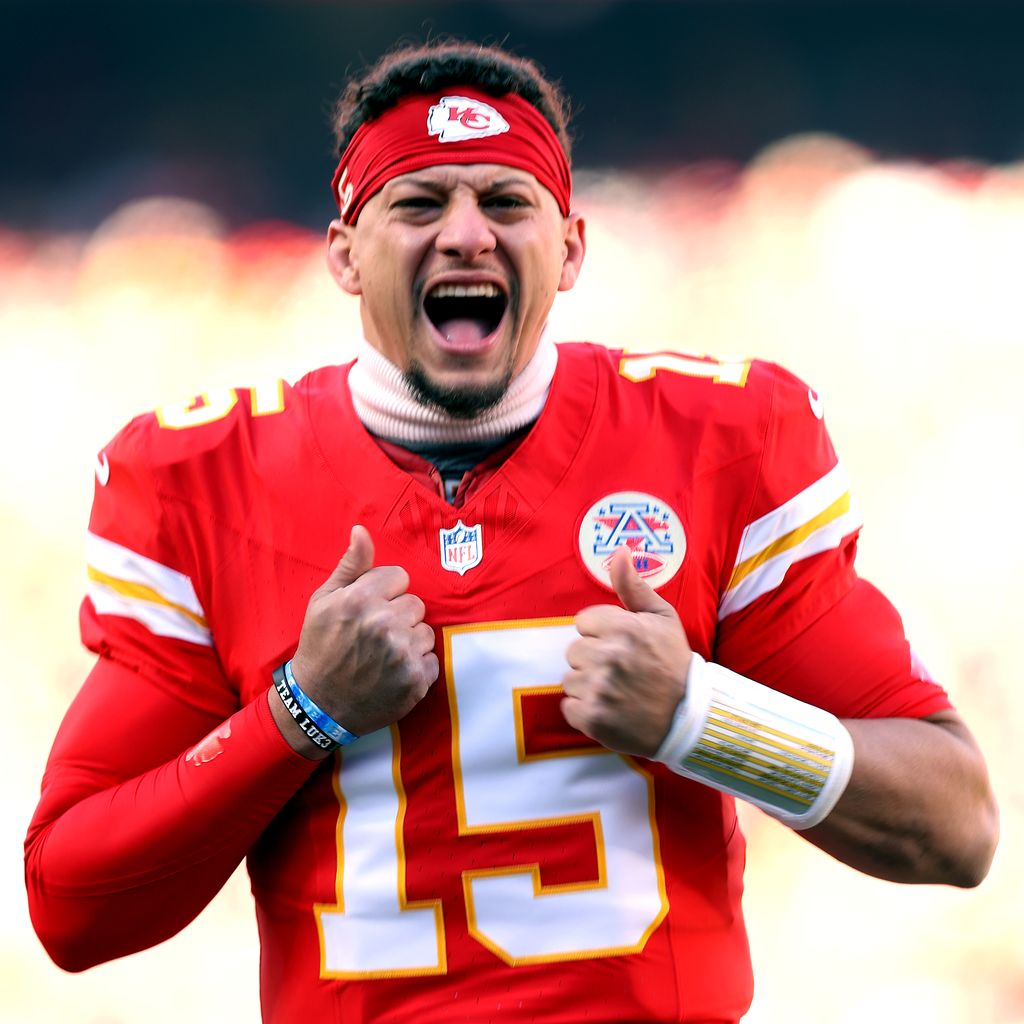 Patrick Mahomes heizt den Fans der Kansas City Chiefs ein
