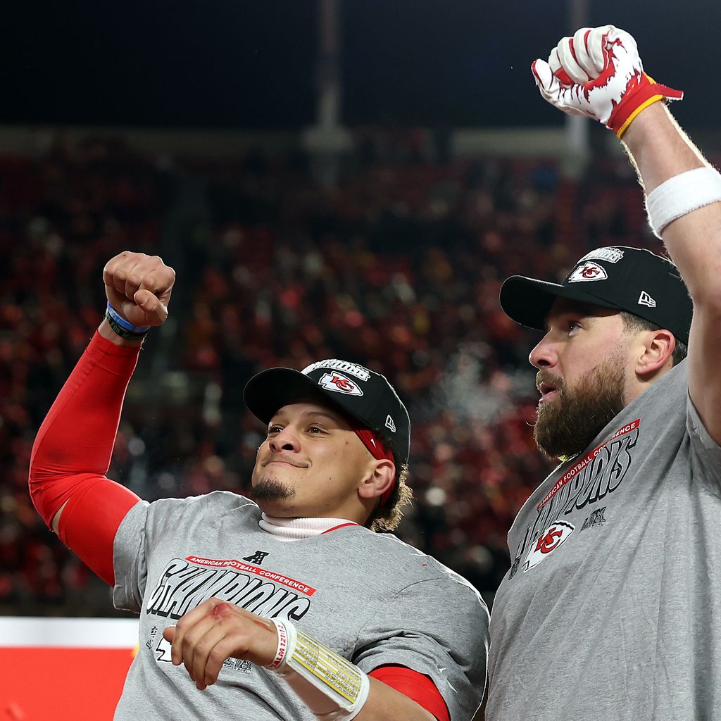 Patrick Mahomes und Travis Kelce, 2025