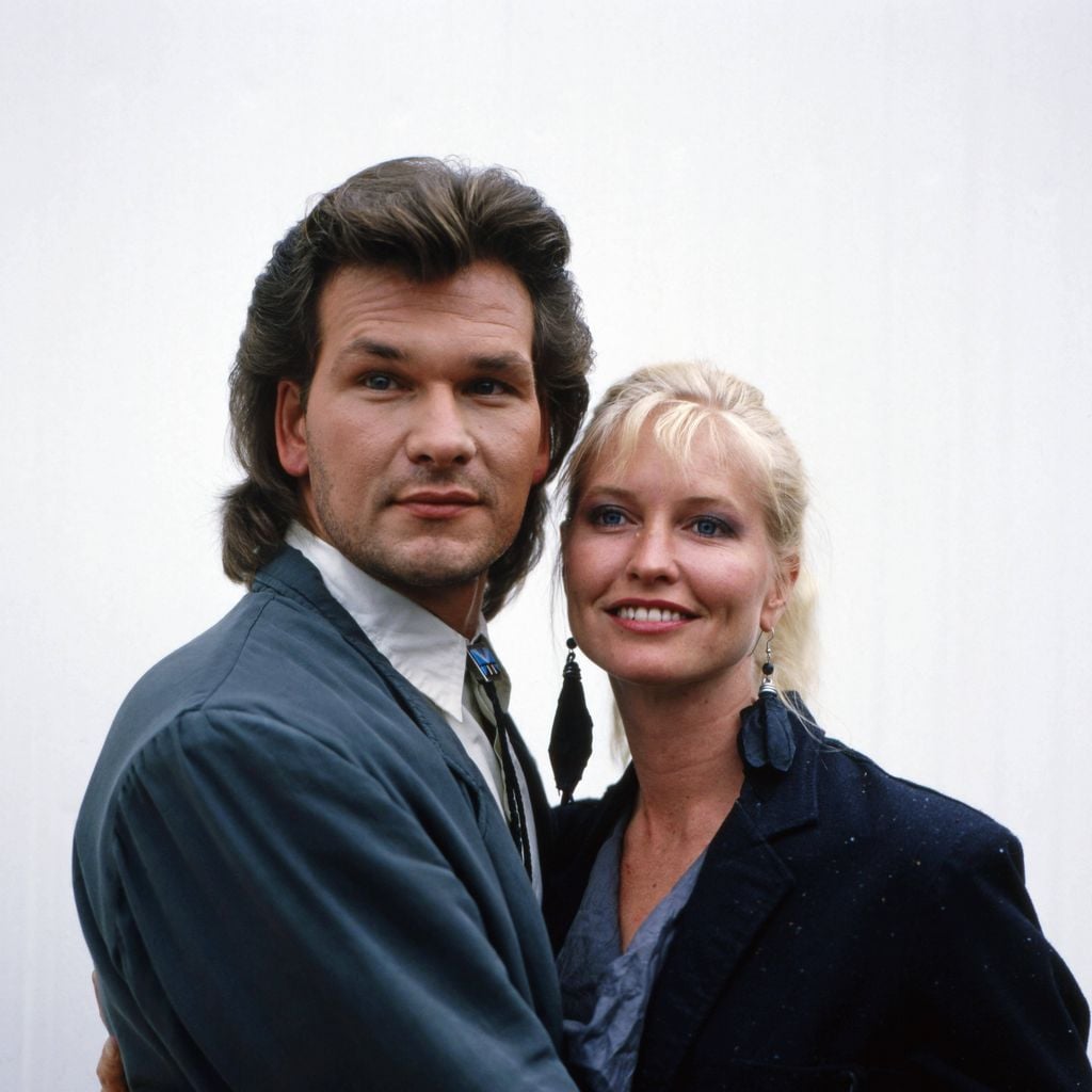 Patrick Swayze mit seiner Ehefrau Lisa Niemi, Porträtaufnahme aus den 1980er-Jahren