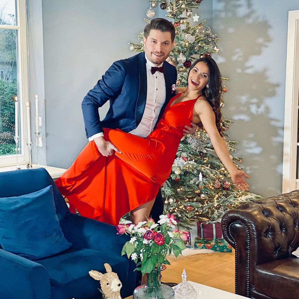 Patrick Weilbach und Kattia Vides an Weihnachten 2018