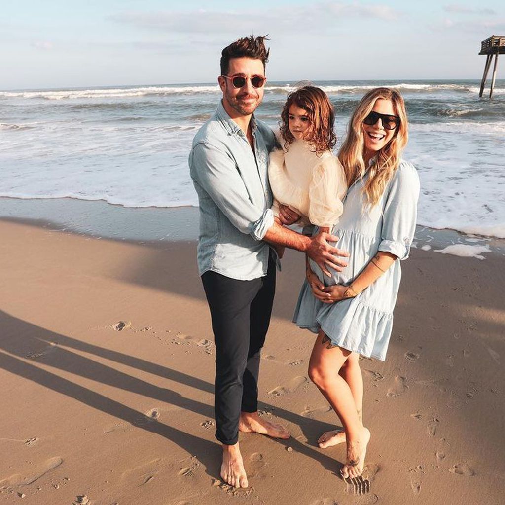 Christina Perri, ihr Mann Paul und ihre Tochter Carmella Costabile im Oktober 2020