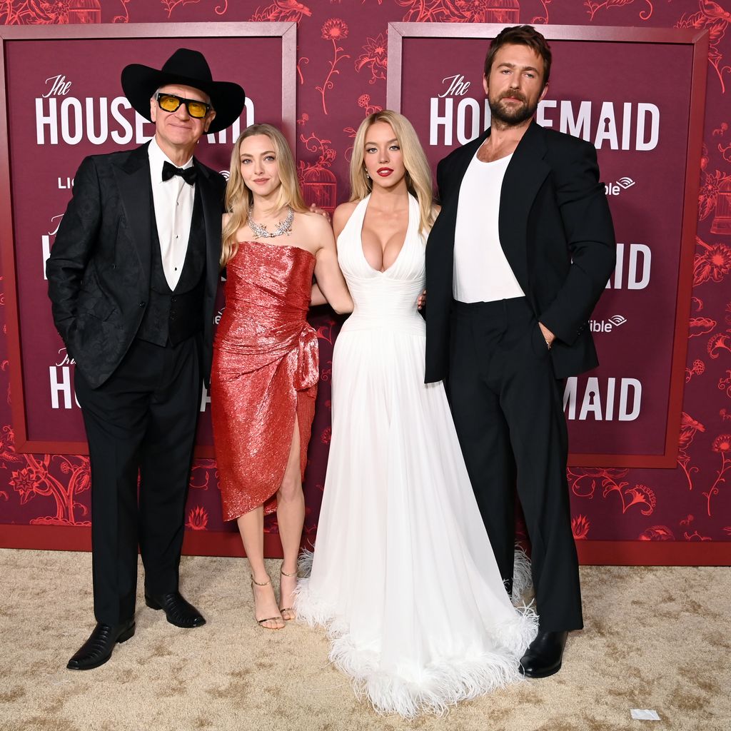 Paul Feig, Amanda Seyfried, Sydney Sweeney und Brandon Sklenar