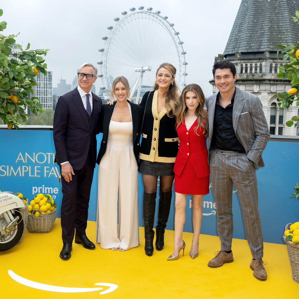 Paul Feig, Laura Fischer, Blake Lively, Anna Kendrick und Henry Golding, April 2025