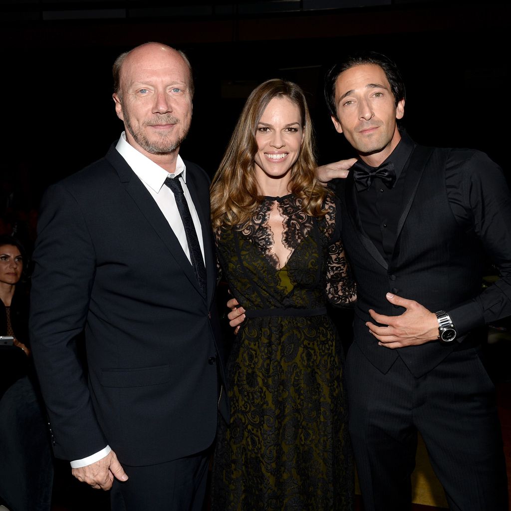 Paul Haggis, Hilary Swank und Adrien Brody bei der amfAR Inspiration Gala 2013 in Toronto