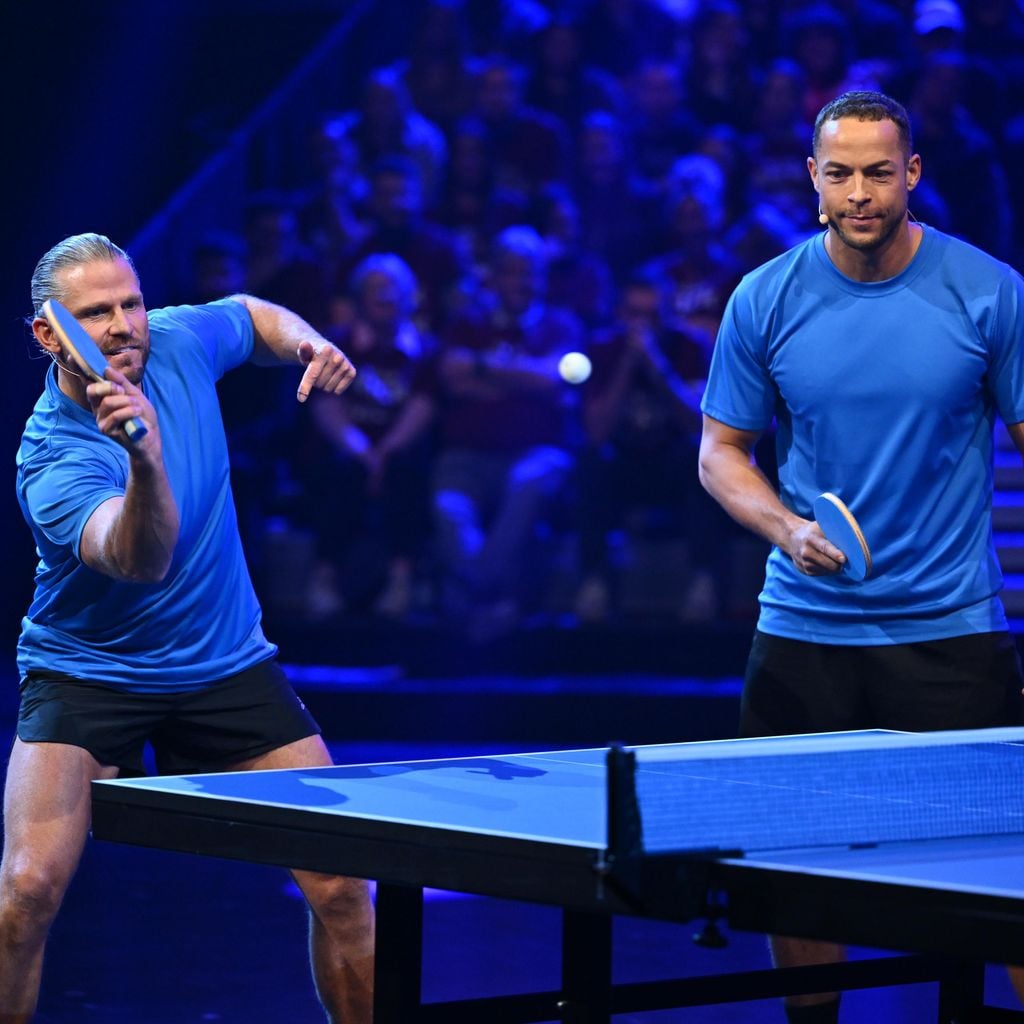 Paul Janke und Andrej Mangold bei "Schlag den Star"
