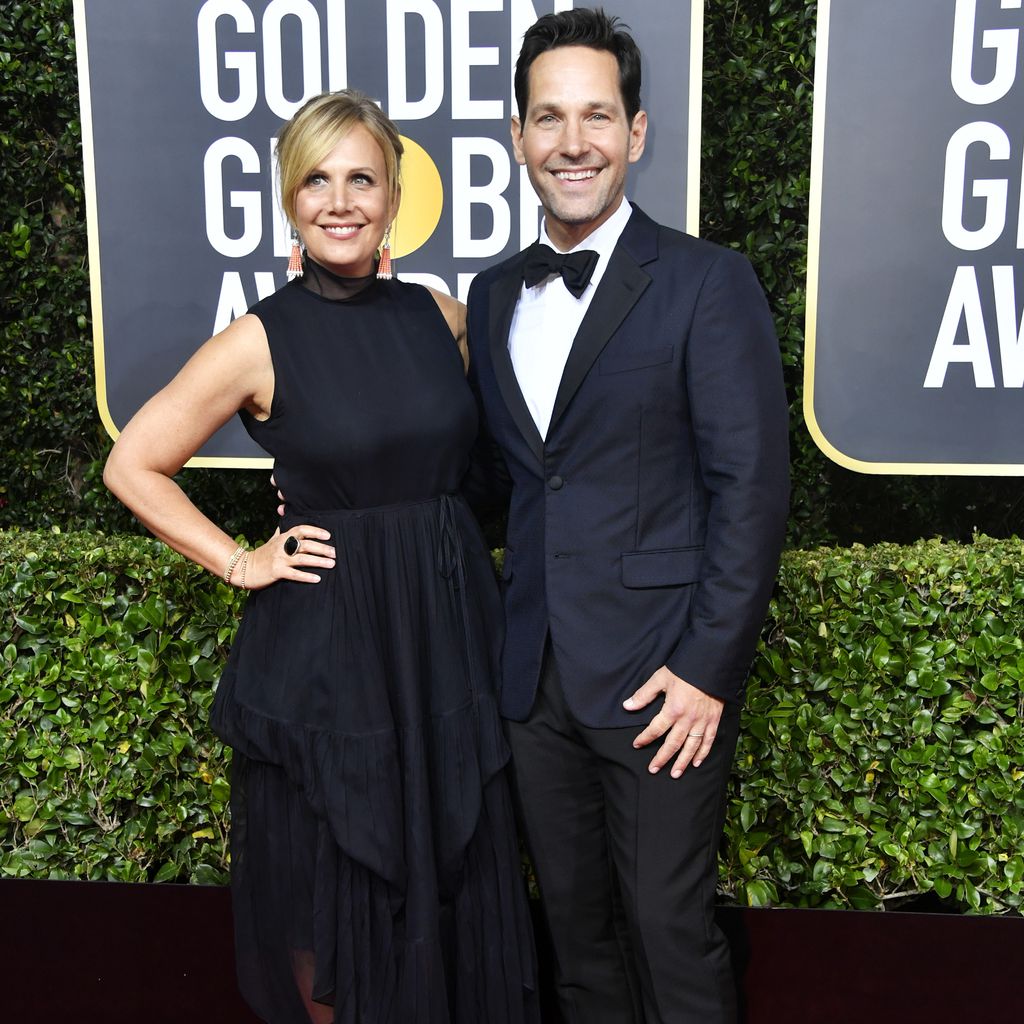 Paul Rudd und seine Frau Julie Yaeger bei den Golden Globe Awards im Jahr 2020
