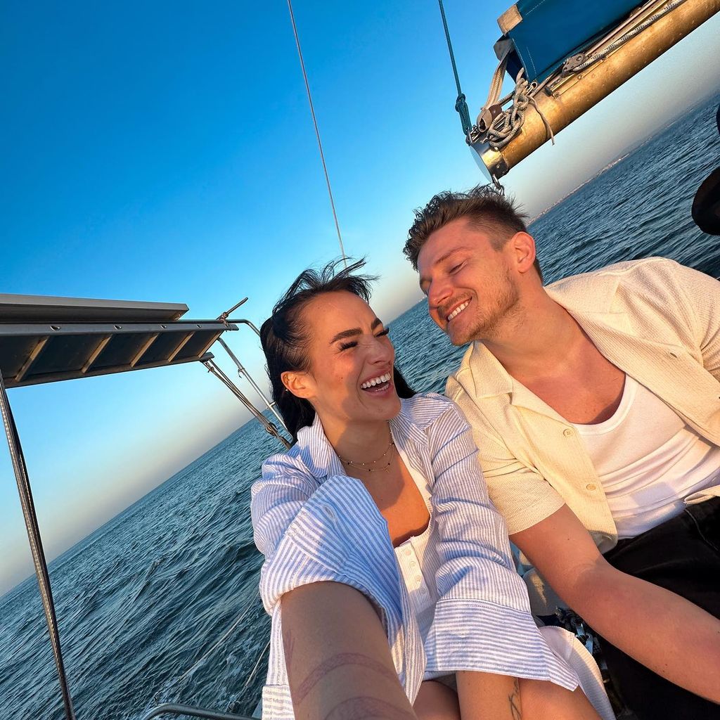 Paulina Ljubas und Tommy Pedroni im April 2023