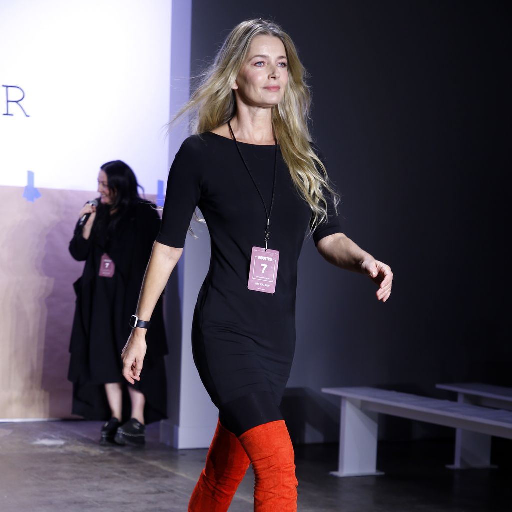 Paulina Porizkova auf der Jiri Kalfar Fashionshow in New York im Februar 2019