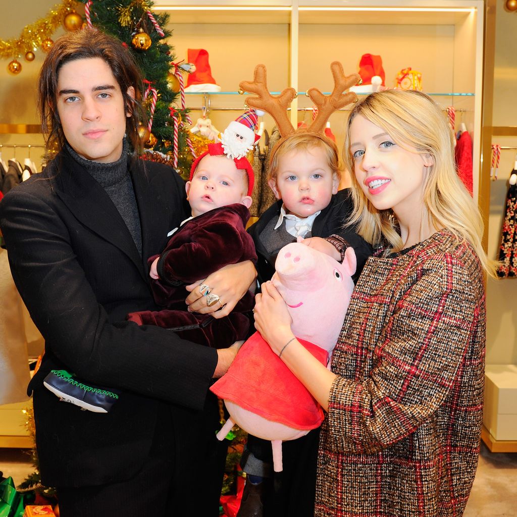 Thomas Cohen, Phaedra Geldof-Cohen, Astala Dylan Willow Geldof-Cohen und Peaches Geldof