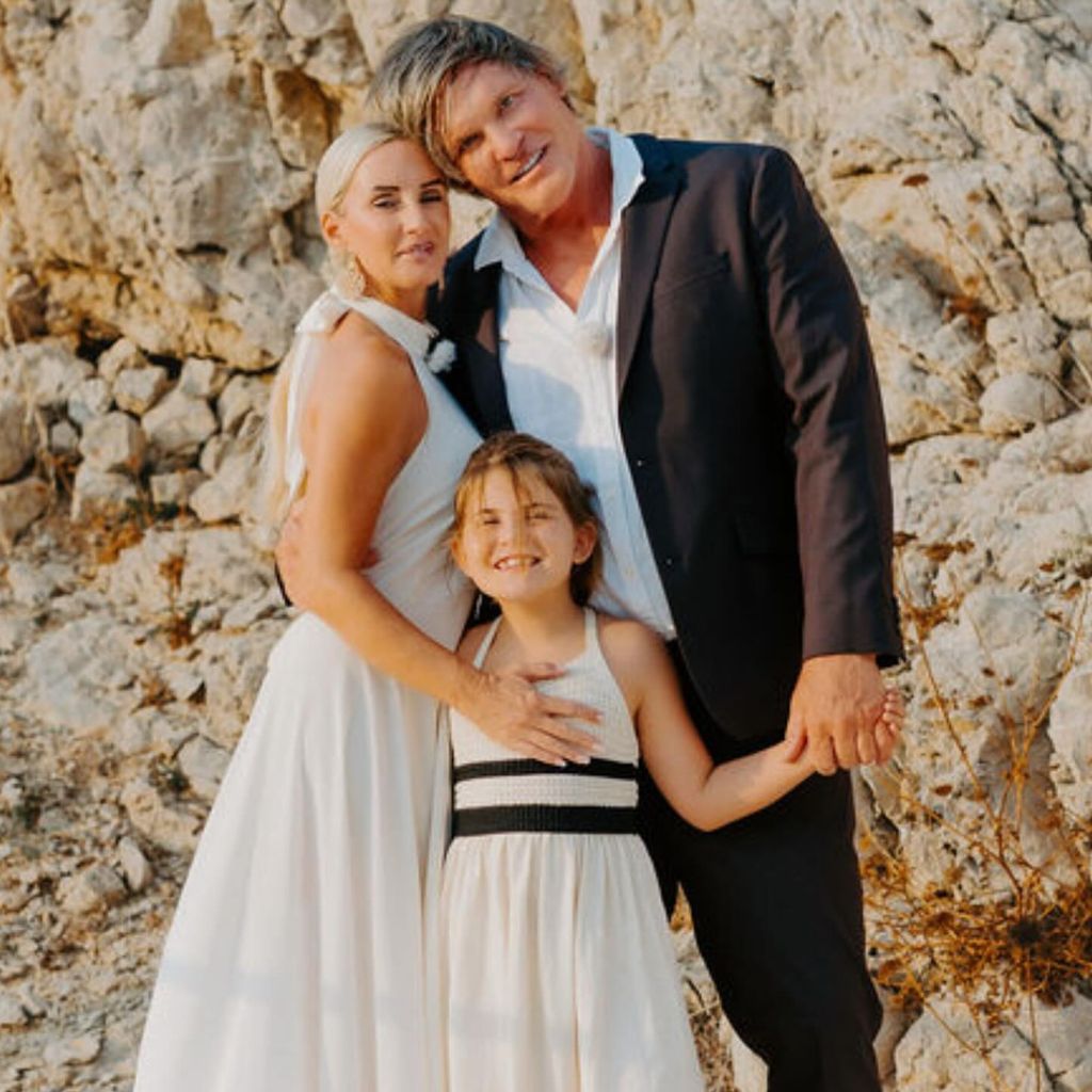 Peggy Jerofke und Stephan Jerkel mit ihrer Tochter Josephine