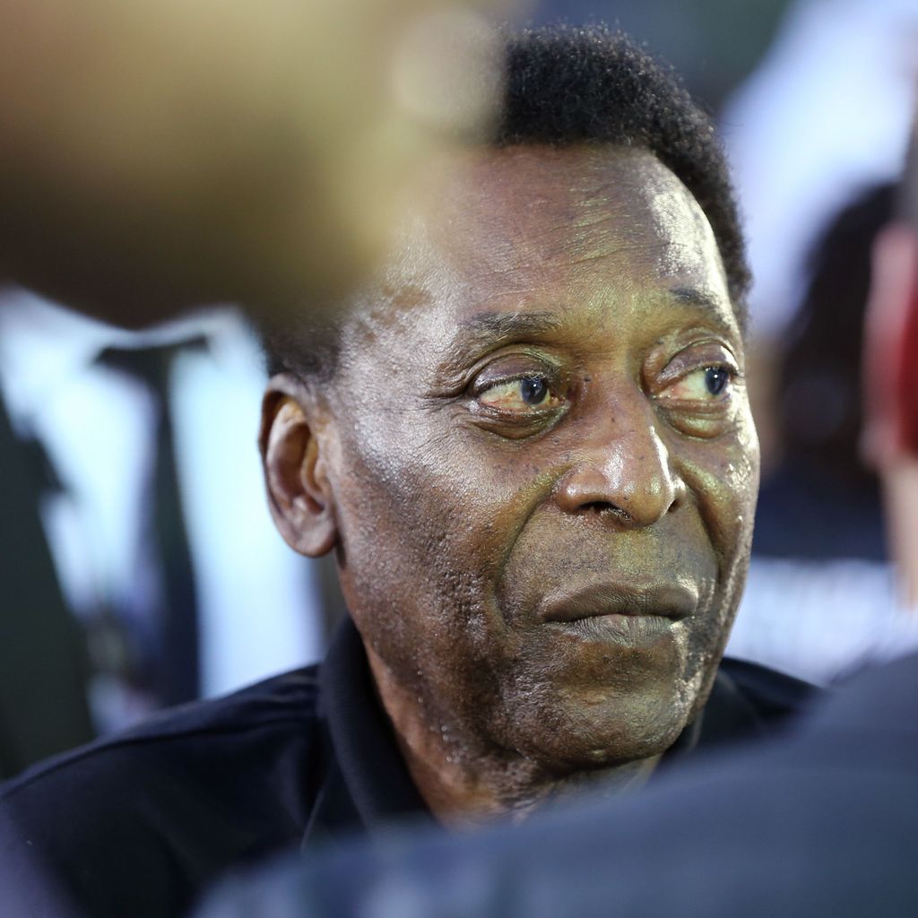 Pelé bei einem Fußballspiel in Dubai, April 2018