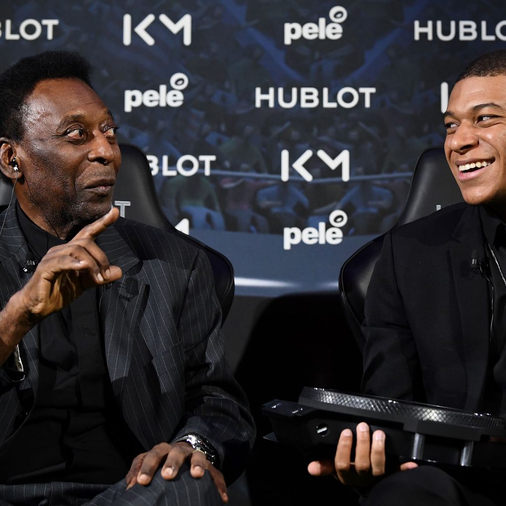 Pelé und Kylian Mbappé