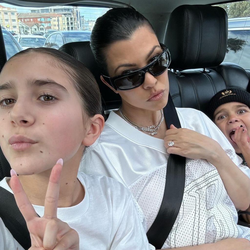 Penelope Disick, Kourtney Kardashian und Reign Disick