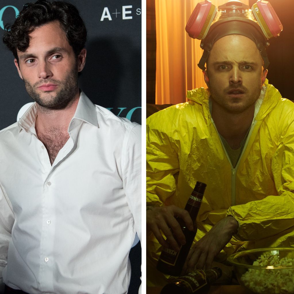 Penn Badgley und Aaron Paul