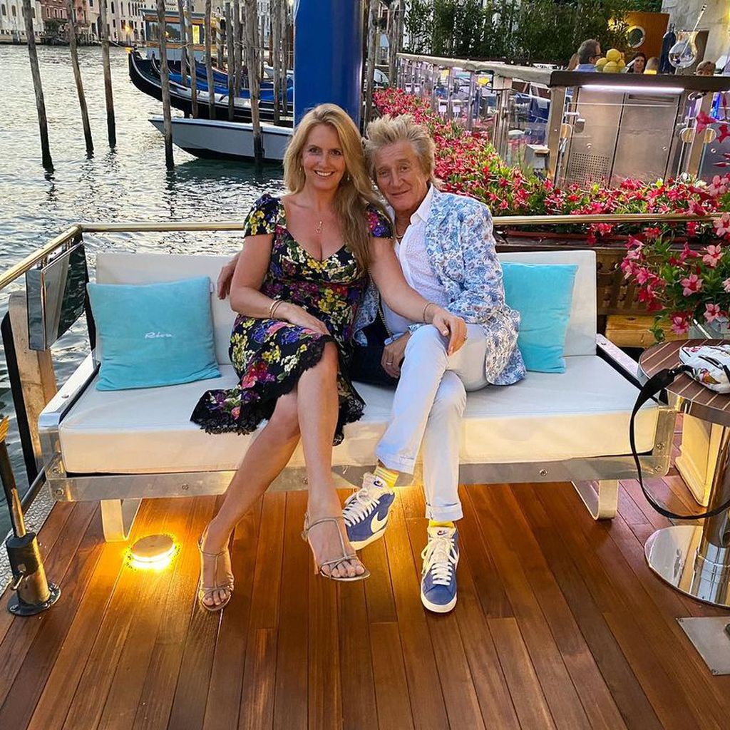 Penny Lancaster mit ihrem Mann Rod Stewart