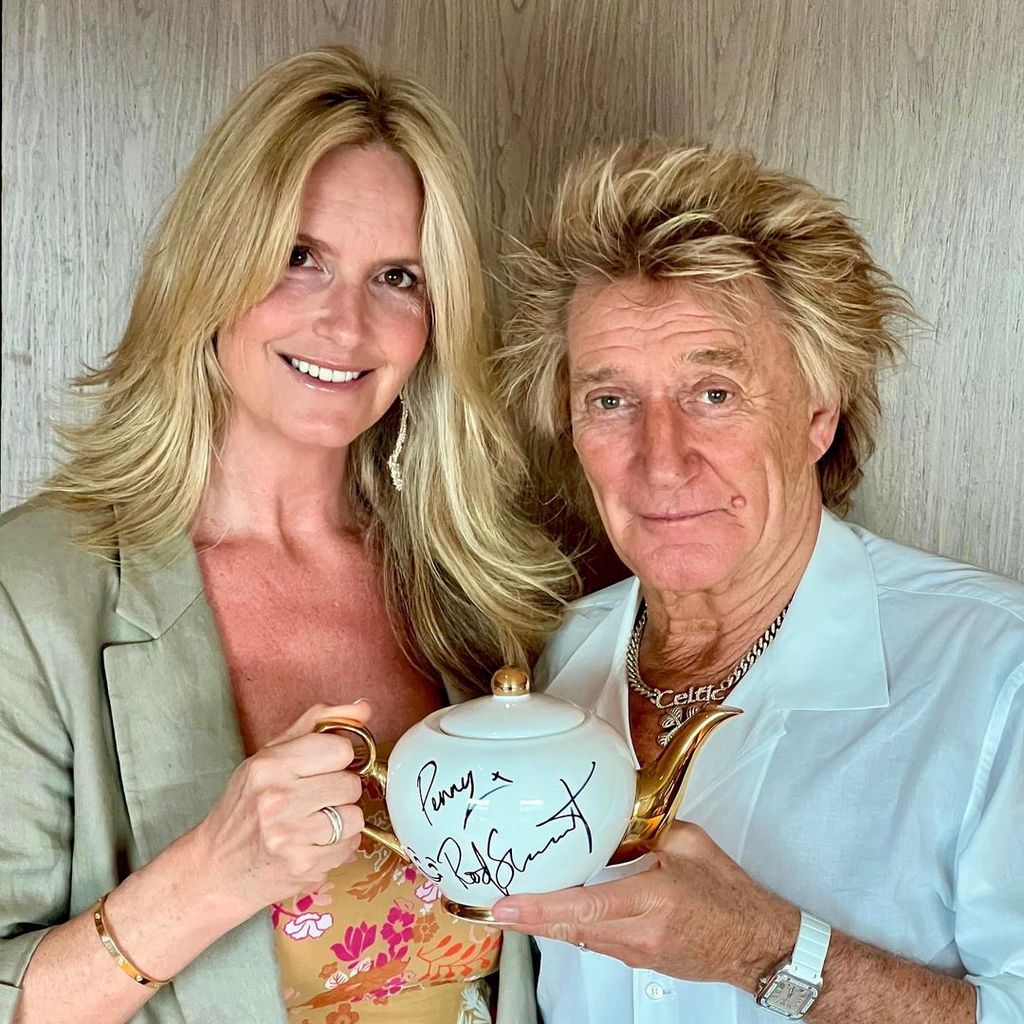 Penny Lancaster und Rod Stewart im April 2023