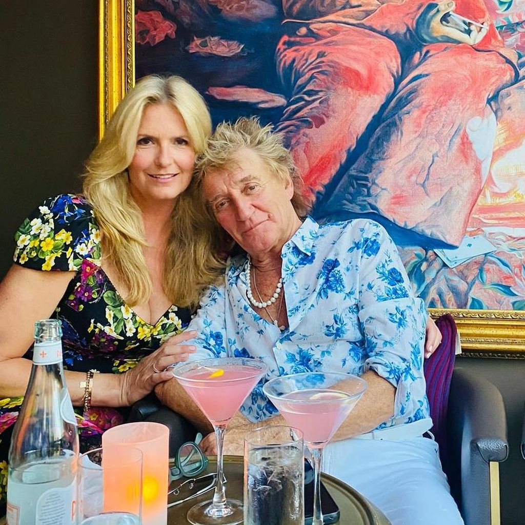 Penny Lancaster und Rod Stewart im Juli 2022