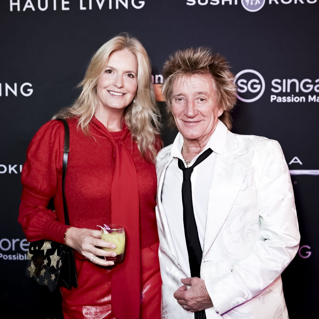 Penny Lancaster und Rod Stewart, November 2023
