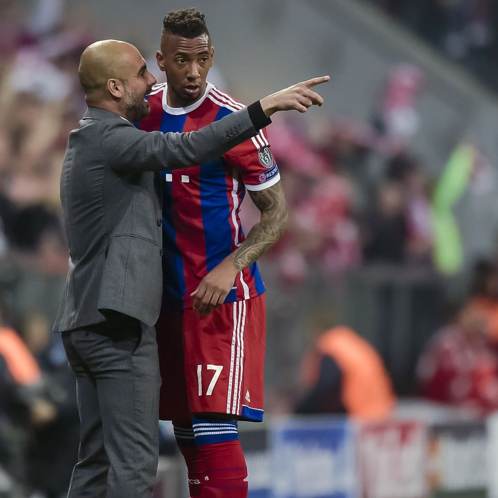 Jérôme Boateng und Pep Guardiola