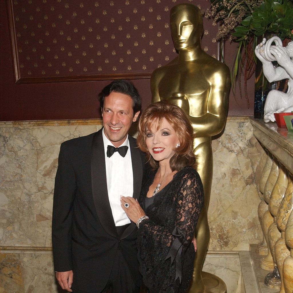 Percy Gibson und Joan Collins bei den Oscars, 2003