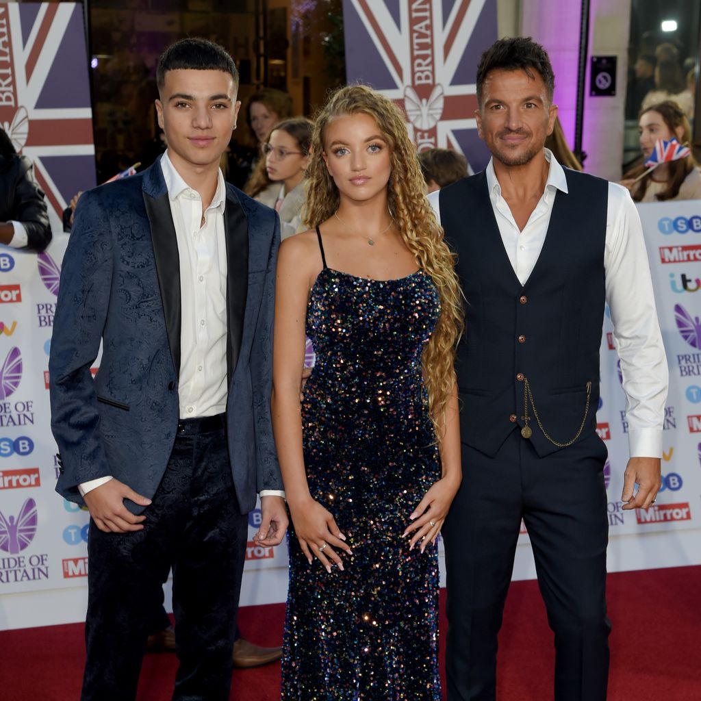 Peter Andre und seine Kinder Junior und Princess