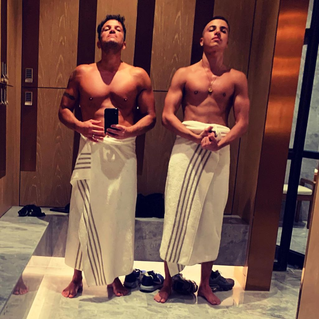 Peter Andre und Junior Savva Andre