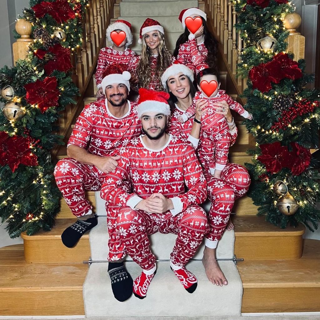 Peter Andre mit seiner Familie, Weihnachten 2024