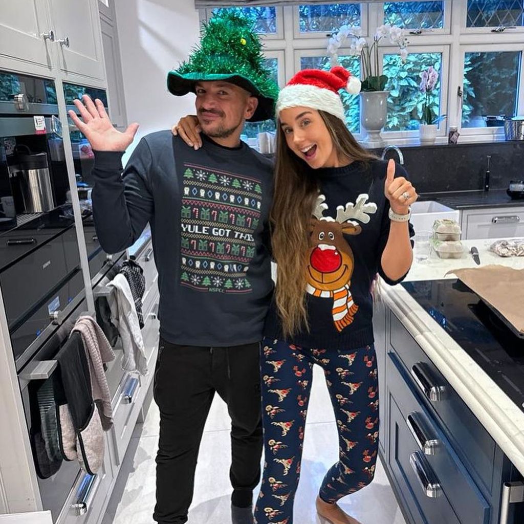 Peter Andre und seine Frau Emily im Dezember 2023