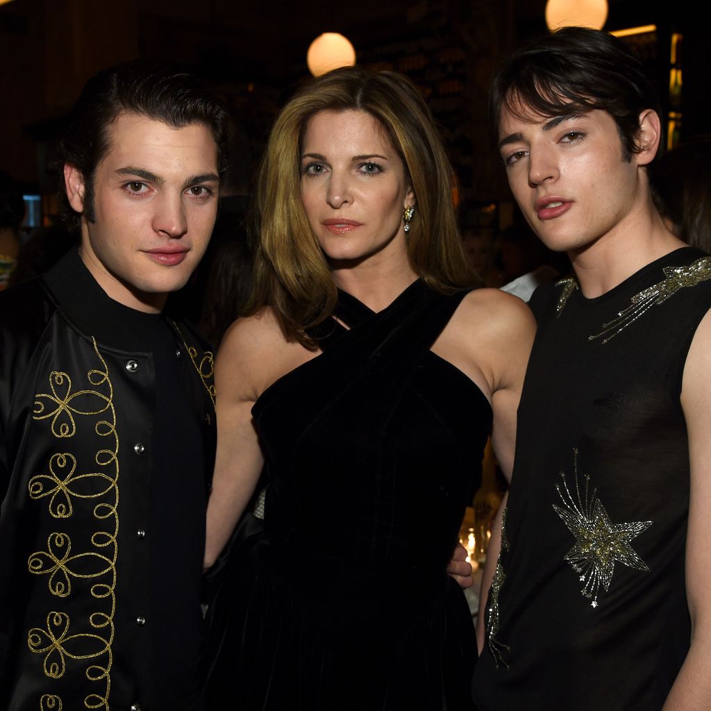 Peter Brant Jr., Stephanie Seymour und Harry Brant, April 2015 in New York City