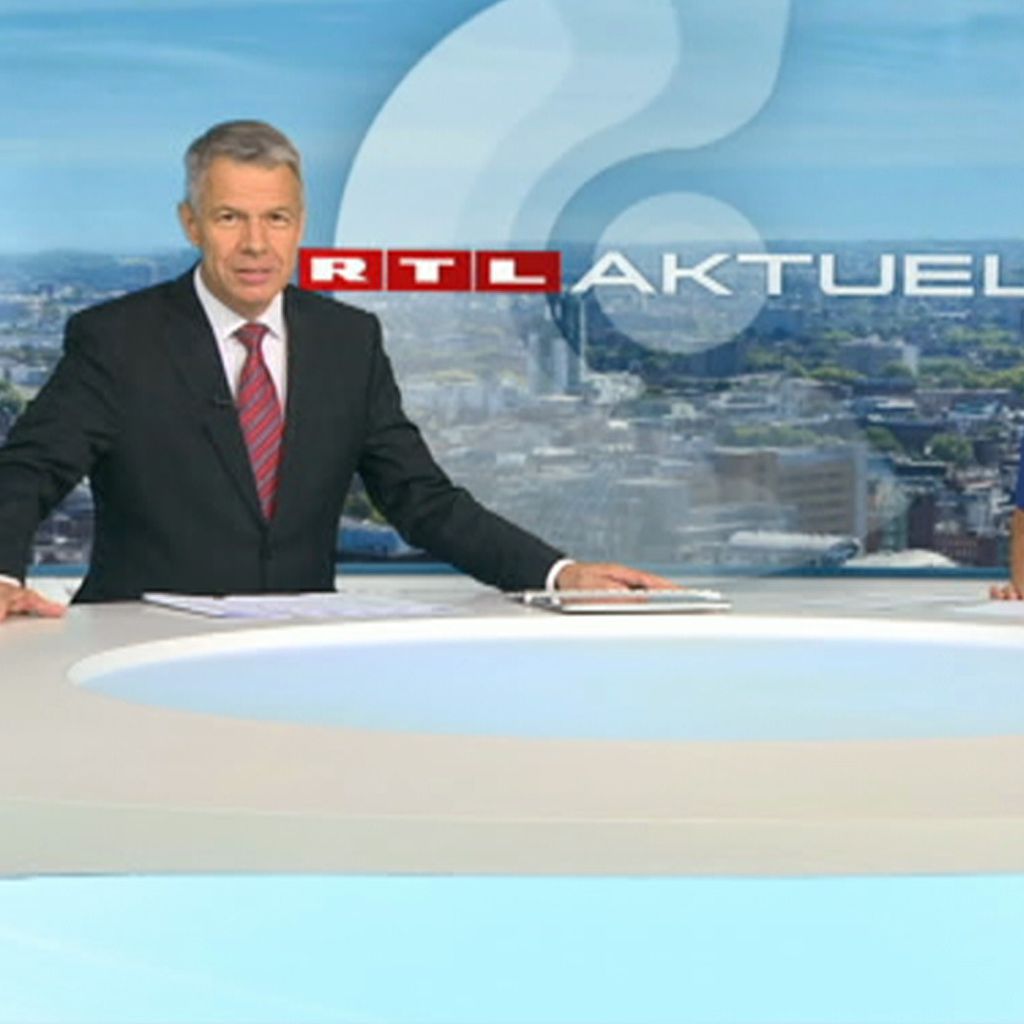 RTL-Chefredakteur Peter Kloeppel und Sportmoderatorin Ulrike von der Groeben