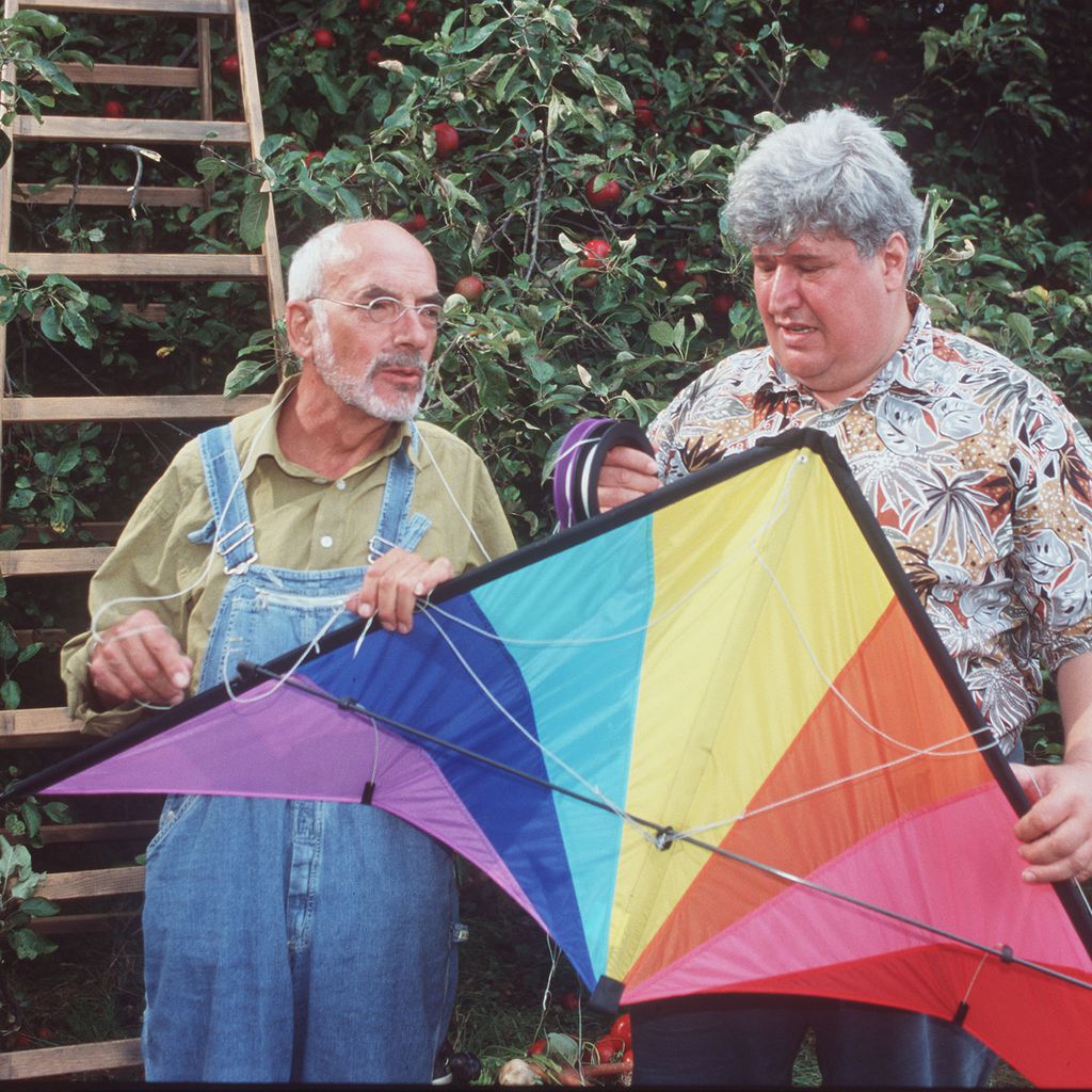 Peter Lustig und Helmut Krauss in der Serie "Löwenzahn"