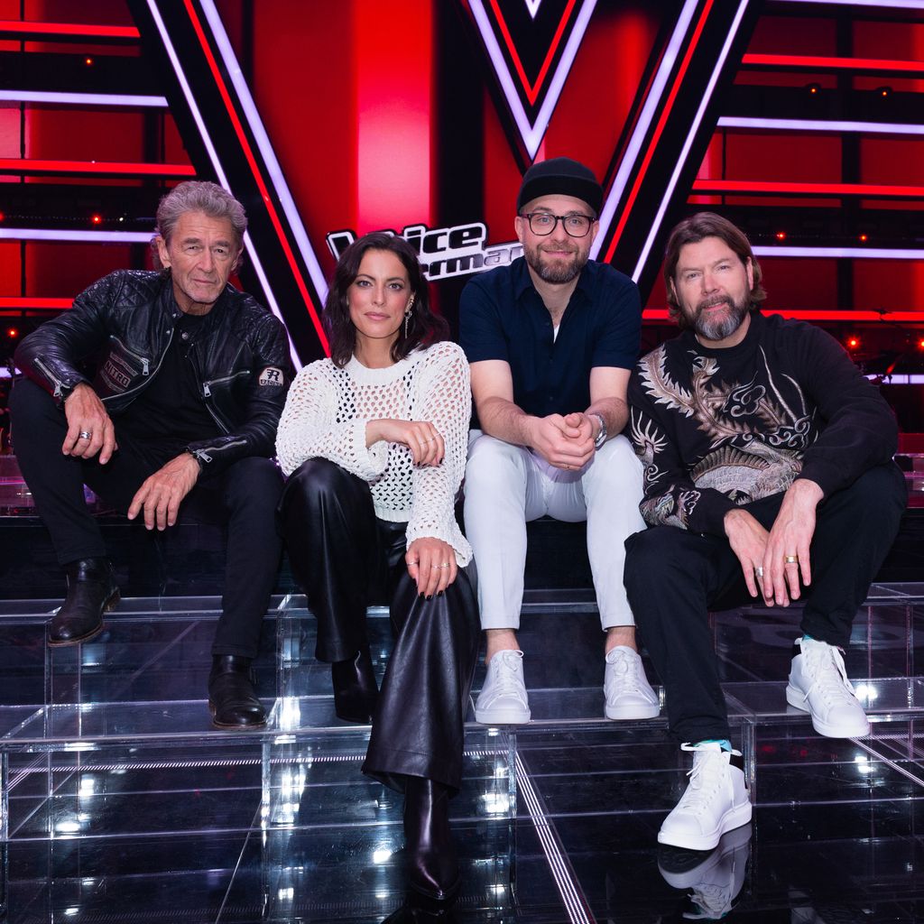 Peter Maffay, Stefanie Kloß, Mark Forster und Rea Garvey bei "The Voice of Germany", 2022