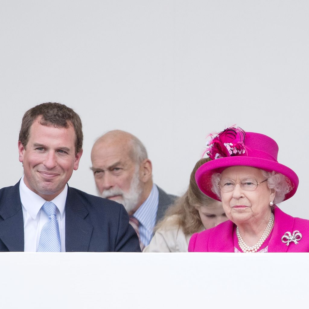 Peter Phillips und die Queen