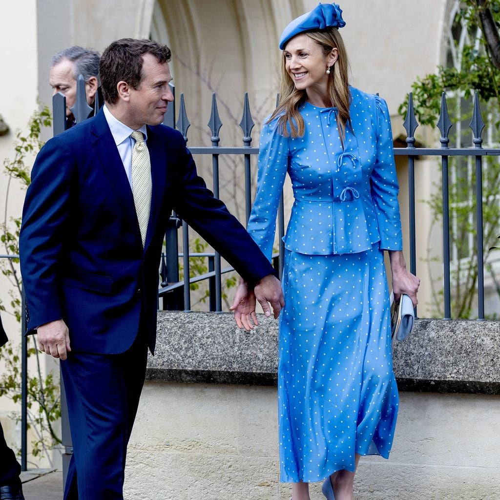 Peter Phillips und Harriet Sperling beim Oster-Gottesdienst in der St. George’s Chapel in Windsor