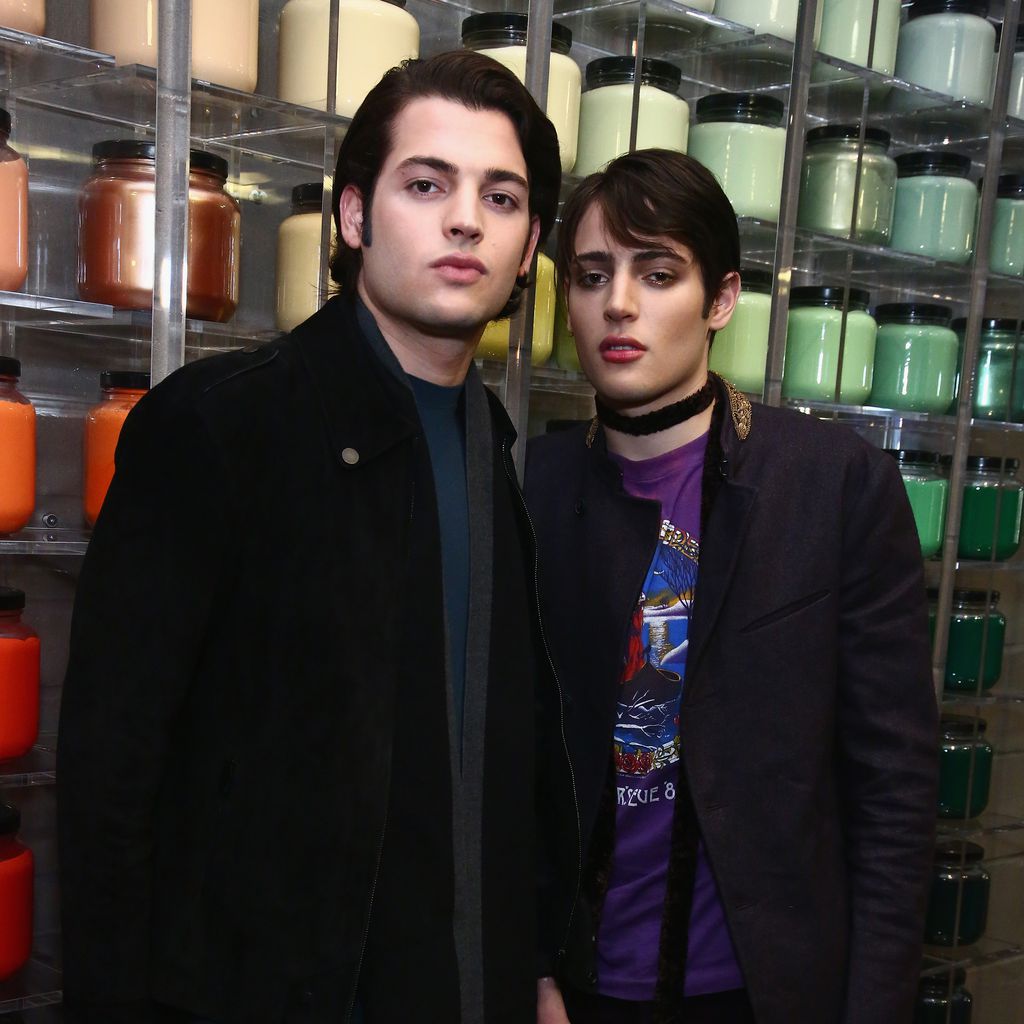 Peter Jr. und Harry Brant im M.A.C.-Store