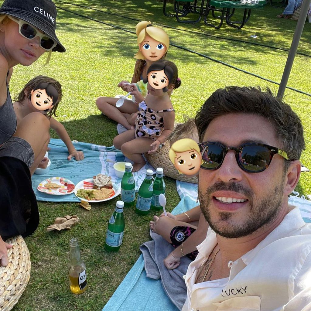 Petra Ecclestone und Sam Palmer mit ihren Kids