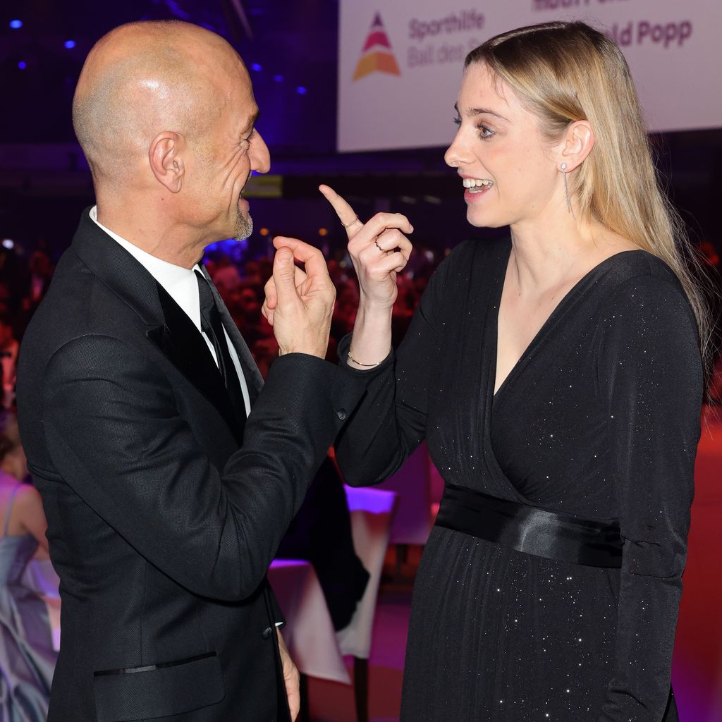 Peyman Amin und Sandra Apfelbeck beim Ball des Sport in Frankfurt im Januar 2023