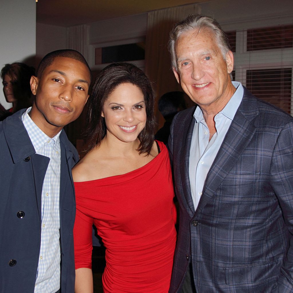Pharrell Williams mit Soledad O'Brien und Don Browne