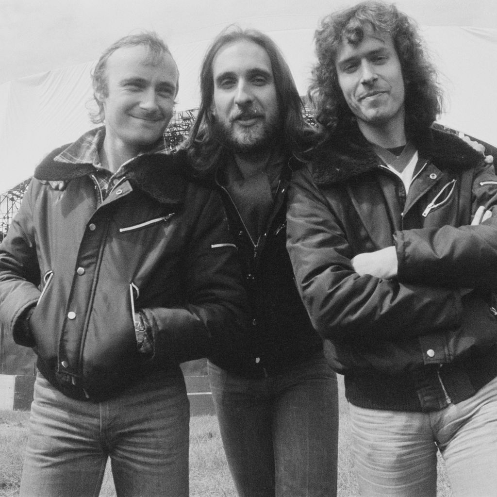 Phil Collins, Mike Rutherford und Tony Banks von Genesis im Jahr 1978