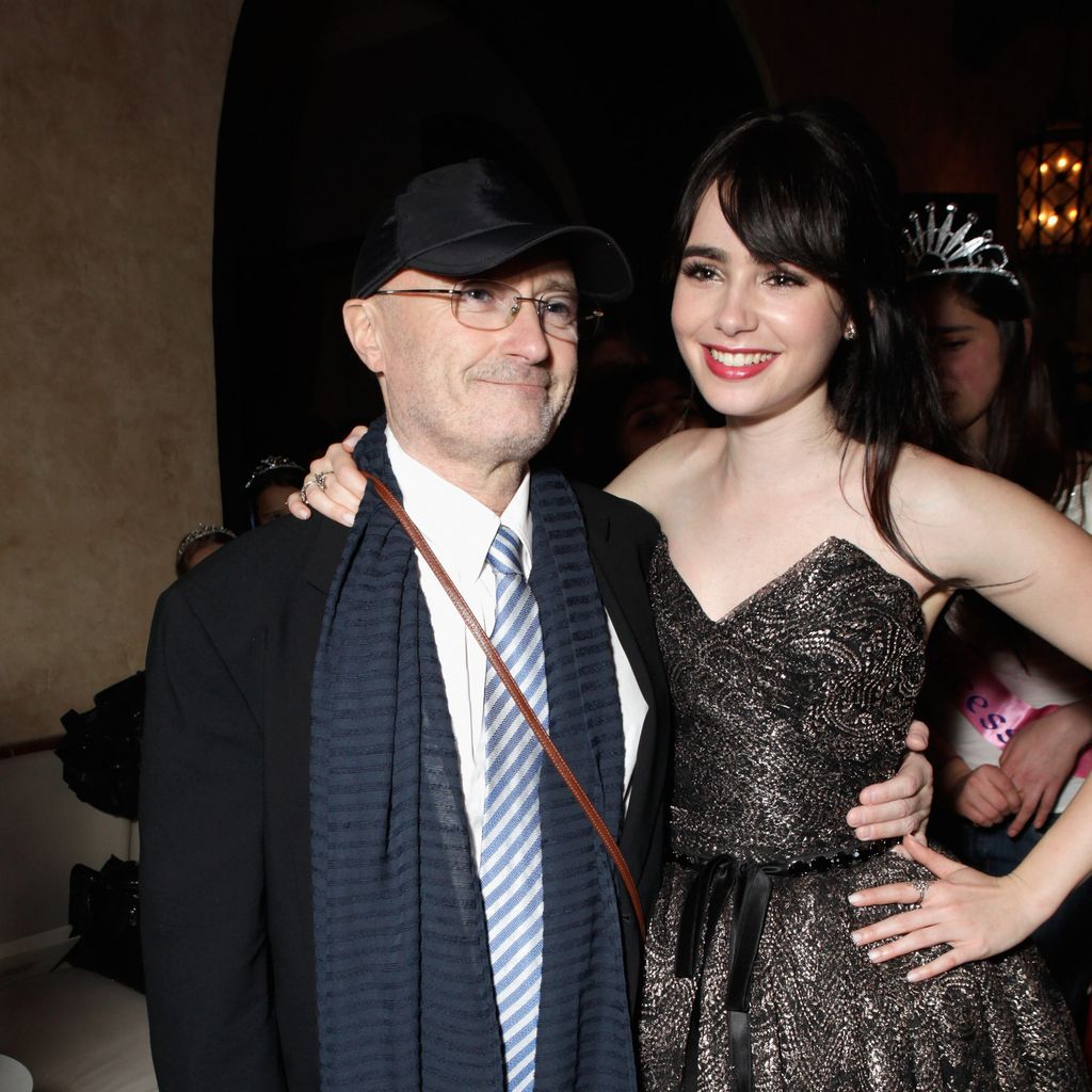 Phil Collins und mit seiner Tochter Lily