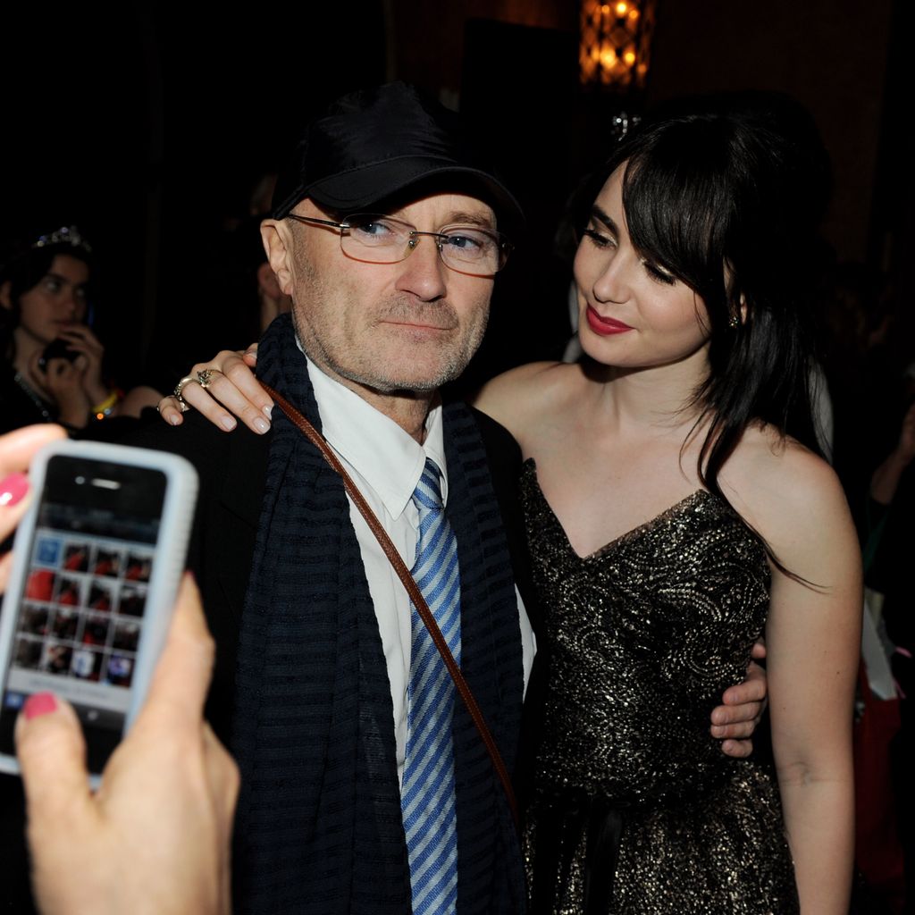 Phil Collins und seine Tochter Lily Collins, Los Angeles 2012