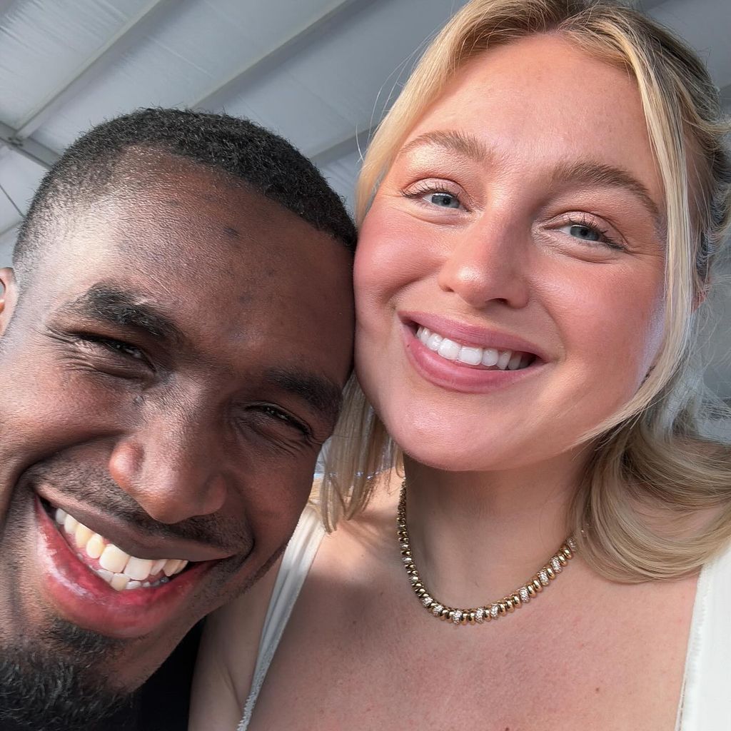 Philip Payne und Iskra Lawrence, April 2024